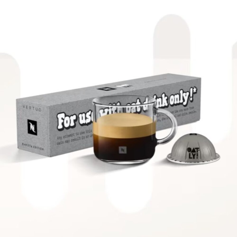 NWT Nespresso x Oatly Limited Edition -- Oatly Barista Edition Vertuo Sleeve